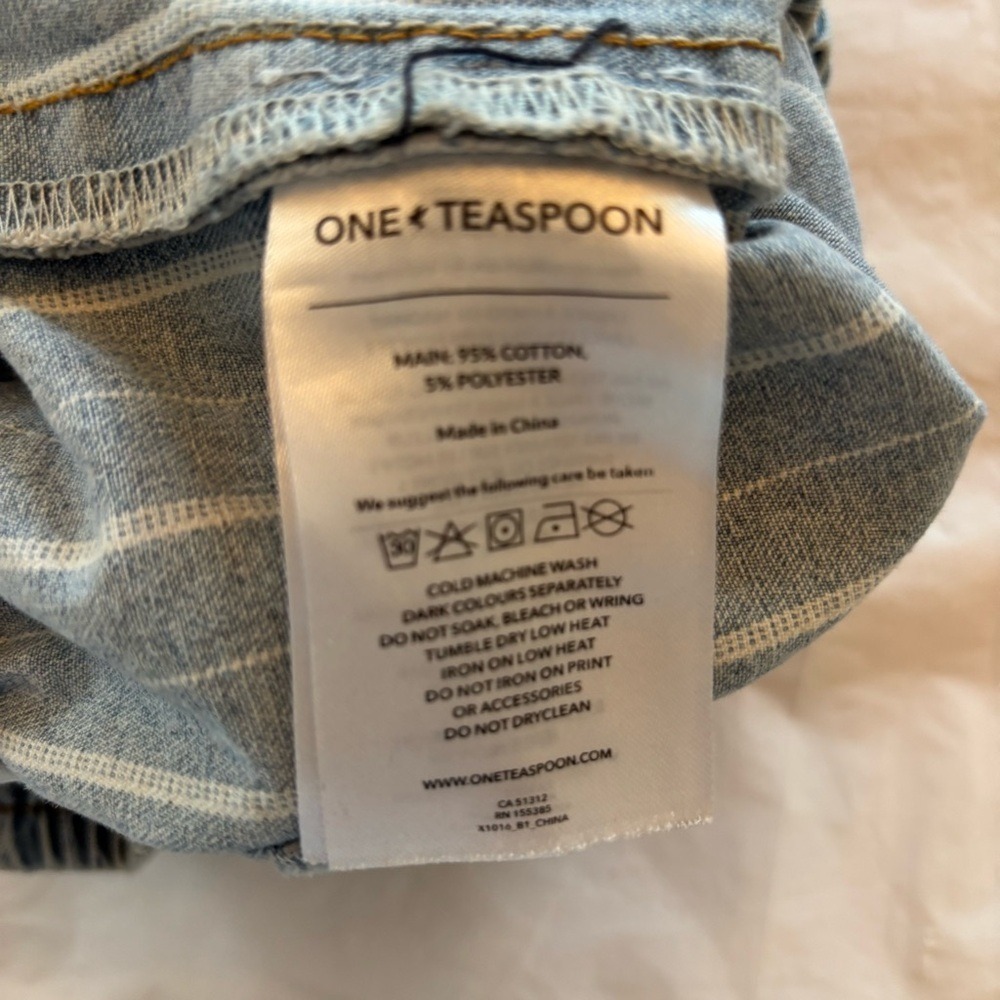 One Teaspoon Le Stripe Hunters Relaxed Shorts size XL - Picture 6 of 11